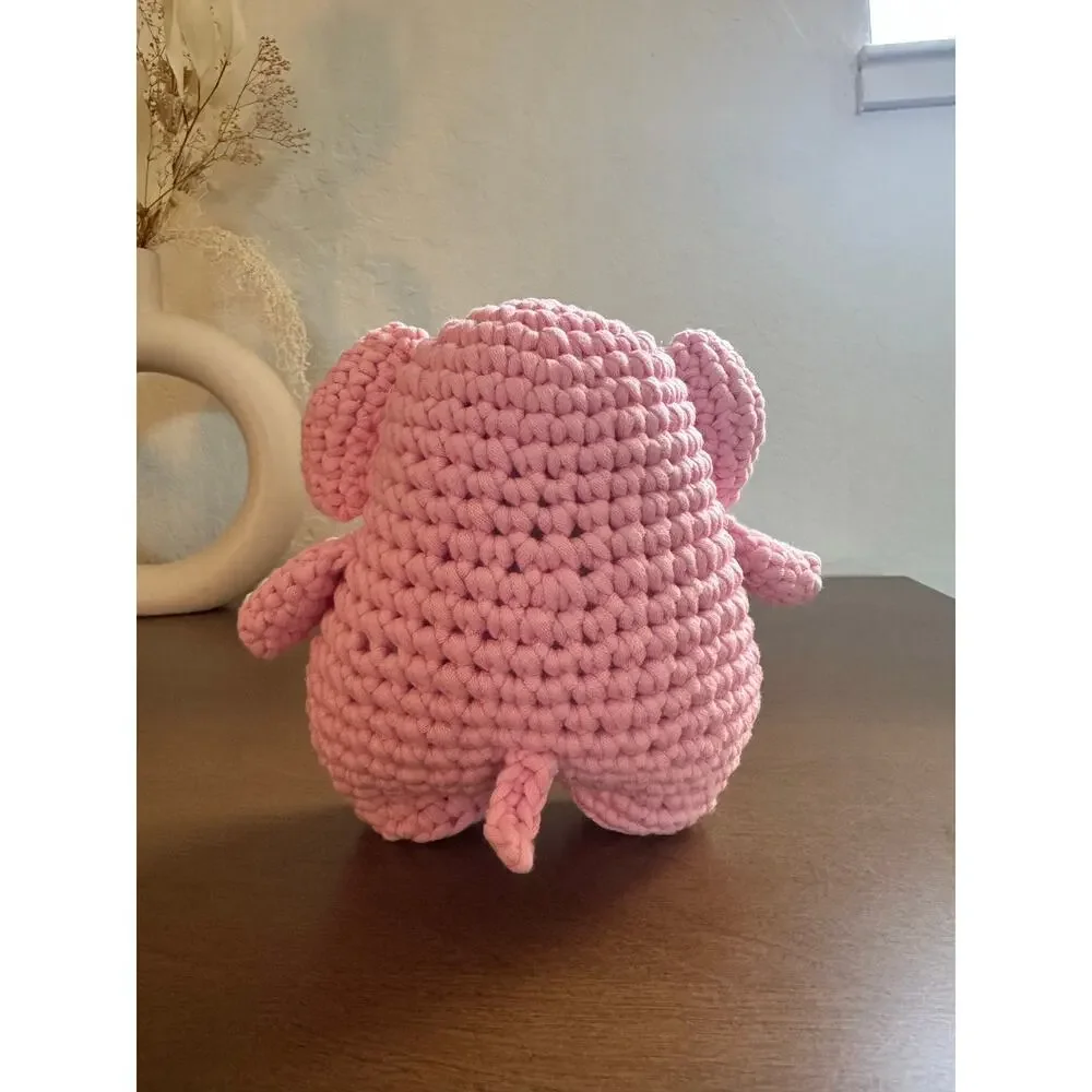 *Pre-Made Plushie* Woobles Lulu the Pink Elephant Large Collectible Animal Plush